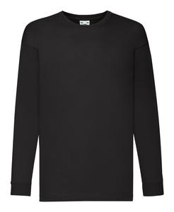 Fruit of the Loom SC61007 - KIDS VALUEWEIGHT LONG SLEEVE (61-007-0) Black