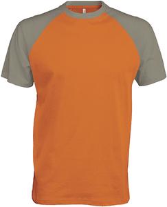 Kariban K330 - BASE BALL - CONTRAST T-SHIRT Orange/Light Grey