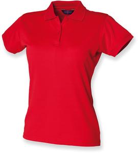 Henbury H476 - Ladies Coolplus® Wicking Piqué Polo Shirt Classic Red