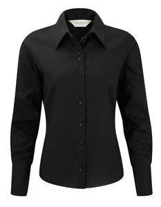 Russell Collection RU956F - Ladies' Long Sleeve Ultimate Non-Iron Shirt Black