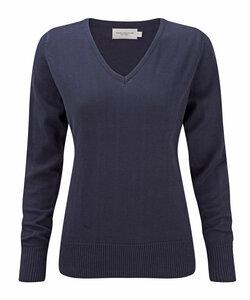 Russell Collection RU710F - Ladies' V-Neck Pullover French Navy