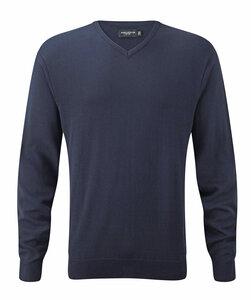 Russell Collection RU710M - V-Neck Knitted Pullover French Navy