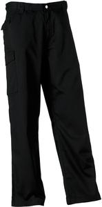 Russell RU001M - POLYCOTTON TWILL TROUSERS Black