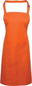 Premier PR154 - 'Colours' Bib Apron with Pocket Orange