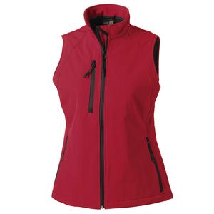 Russell J141F - Women's softshell gilet Classic Red