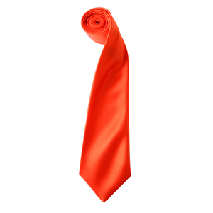 Premier PR750 - 'Colours' Satin Tie Orange
