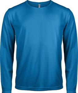 ProAct PA443 - Men's Long Sleeve Sports T-Shirt Aqua Blue