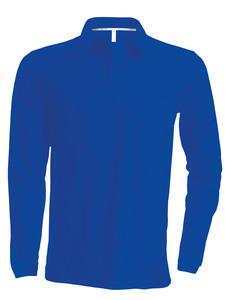 Kariban K243 - MEN'S LONG SLEEVE PIQUE POLO SHIRT Light Royal Blue