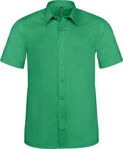 Kariban K551 - ACE - MEN'S SHORT SLEEVE EASY CARE POLYCOTTON POPLIN SHIRT Kelly Green