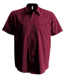 Kariban K551 - ACE - MEN'S SHORT SLEEVE EASY CARE POLYCOTTON POPLIN SHIRT Wine