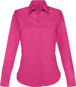 Kariban K549 - JESSICA - LADIES' LONG SLEEVE EASY CARE POLYCOTTON POPLIN SHIRT Fuchsia