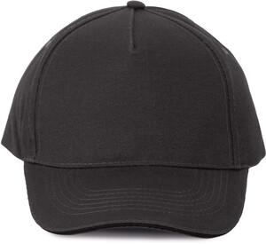 K-up KP124 - SANDWICH PEAK CAP - 5 PANELS Dark Grey / Black