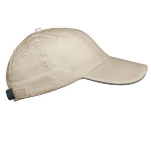 K-up KP036 - TOP - 6 PANEL CAP Beige / White