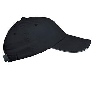 K-up KP036 - TOP - 6 PANEL CAP Dark Grey / Black