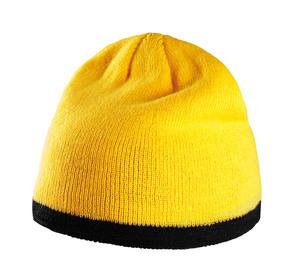 K-up KP515 - BEANIE HAT WITH BI-COLOUR BOTTOM BAND