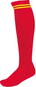 ProAct PA015 - STRIPED SPORTS SOCKS Sporty Red / Sporty Yellow