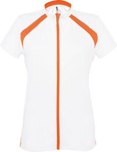 ProAct PA448 - LADIES' SHORT SLEEVE BIKEWEAR TOP White / Orange