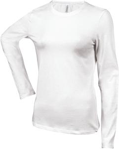 Kariban K383 - LADIES' LONG SLEEVE CREW NECK T-SHIRT White