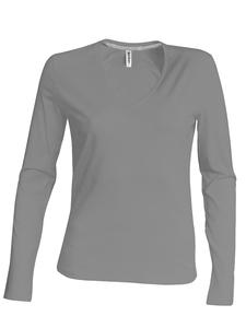 Kariban K382 - LADIES LONG SLEEVE V-NECK T-SHIRT