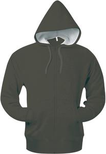 Kariban K444 - ZIP HOODED SWEATSHIRT Dark Khaki