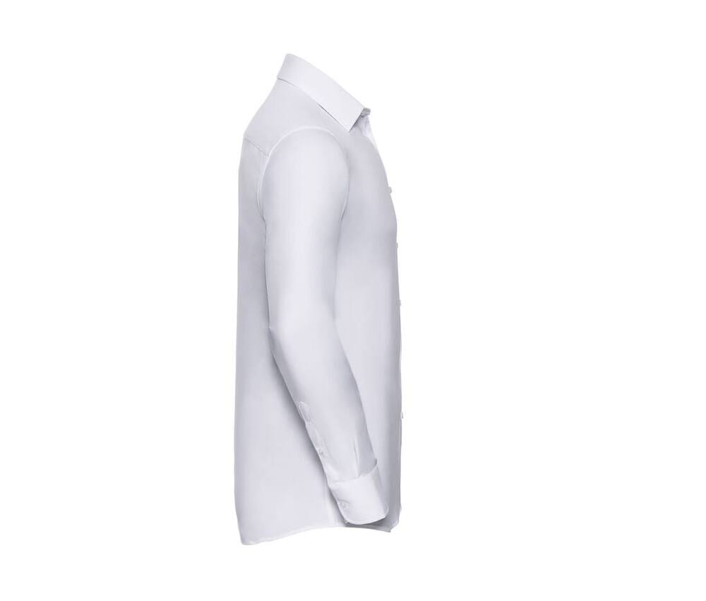 Russell Collection RU962M - Mens' Long Sleeve Herringbone Shirt