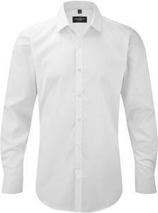 Russell Collection RU960M - MENS' LONG SLEEVE ULTIMATE STRETCH SHIRT White