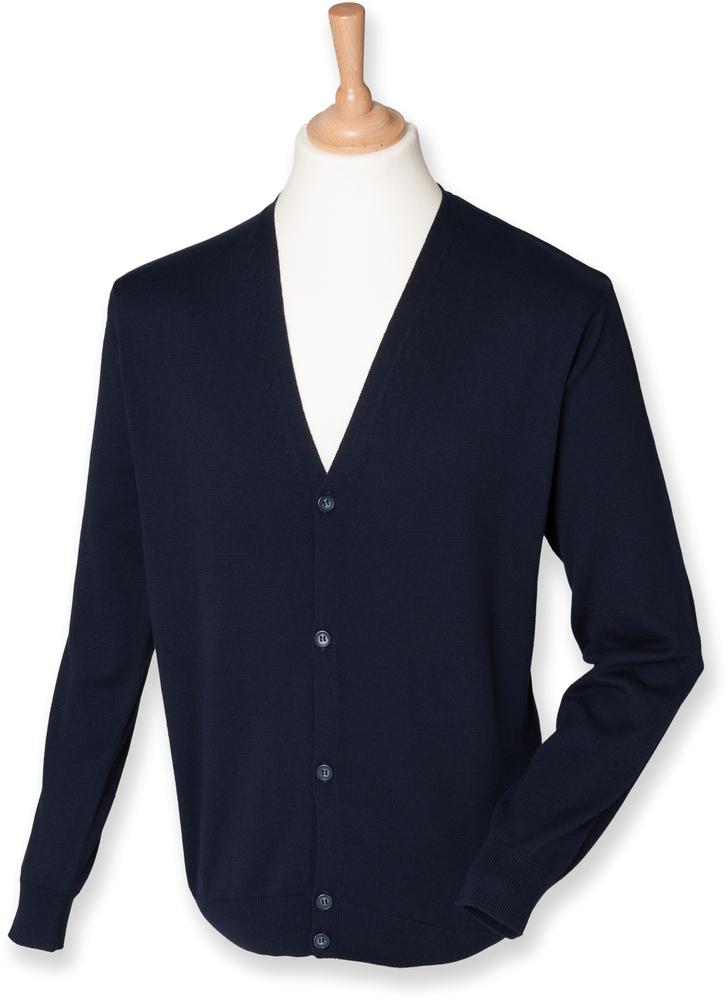 Henbury H722 - Lightweight Cotton Acrylic V Neck Cardigan