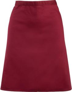 Premier PR151 - 'Colours' Mid Length Apron Burgundy