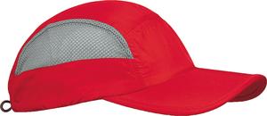 K-up KP206 - FOLDABLE SPORTS CAP Red/ Grey
