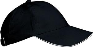 K-up KP042 - ORLANDO KIDS - KIDS' 6 PANEL CAP Black / White