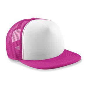 Beechfield B645 - Vintage Snapback Trucker Fuchsia / White