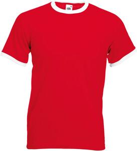 Fruit of the Loom SC61168 - Ringer T (61-168-0) Red / White