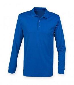 Henbury H478 - Long Sleeve Coolplus® Pique Polo Shirt