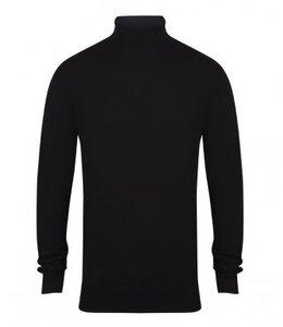 Henbury H727 - Roll Neck Sweater Black