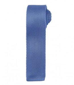 Premier PR789 - Slim Knitted Tie Mid Blue