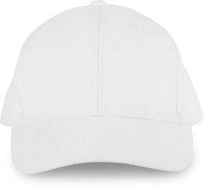 K-up KP134 - 6 PANELS ORGANIC COTTON CAP White