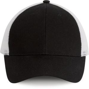 K-up KP158 - Trucker cap - 6 panels Black / White