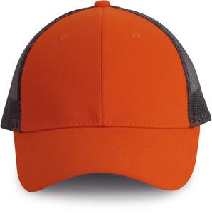 K-up KP158 - Trucker cap - 6 panels Spicy Orange / Dark Grey