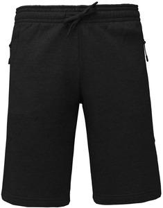 Proact PA1022 - Adult fleece multisport bermuda shorts Black