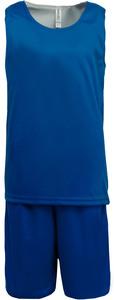 Proact PA449 - Kids' reversible basketball kit Sporty Royal Blue / White