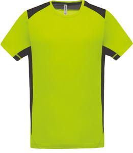 Proact PA478 - Two-tone sports T-shirt Lime / Dark Grey