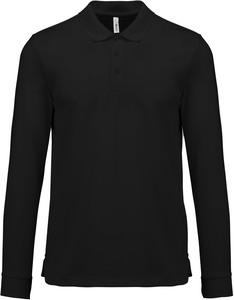 Proact PA495 - Adult Cool Plus® long-sleeved polo shirt Black
