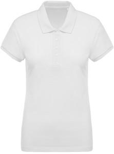 Kariban K210 - Ladies’ organic piqué short-sleeved polo shirt White