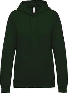 Kariban K473 - Ladies’ hooded sweatshirt Forest Green