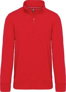 Kariban K487 - Zipped neck sweatshirt Red