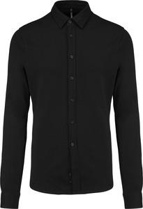 Kariban K508 - Long-sleevedpiqué knit shirt Black