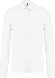 Kariban K508 - Long-sleevedpiqué knit shirt White