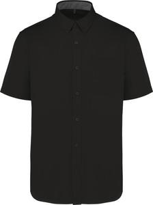 Kariban K587 - Men's Ariana III short sleeve cotton shirt Dark Grey