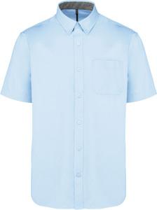Kariban K587 - Men's Ariana III short sleeve cotton shirt Sky Blue