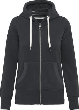 Kariban KV2307 - Ladies vintage zipped hooded sweatshirt